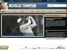 Tablet Screenshot of nicholasthompsongolf.com